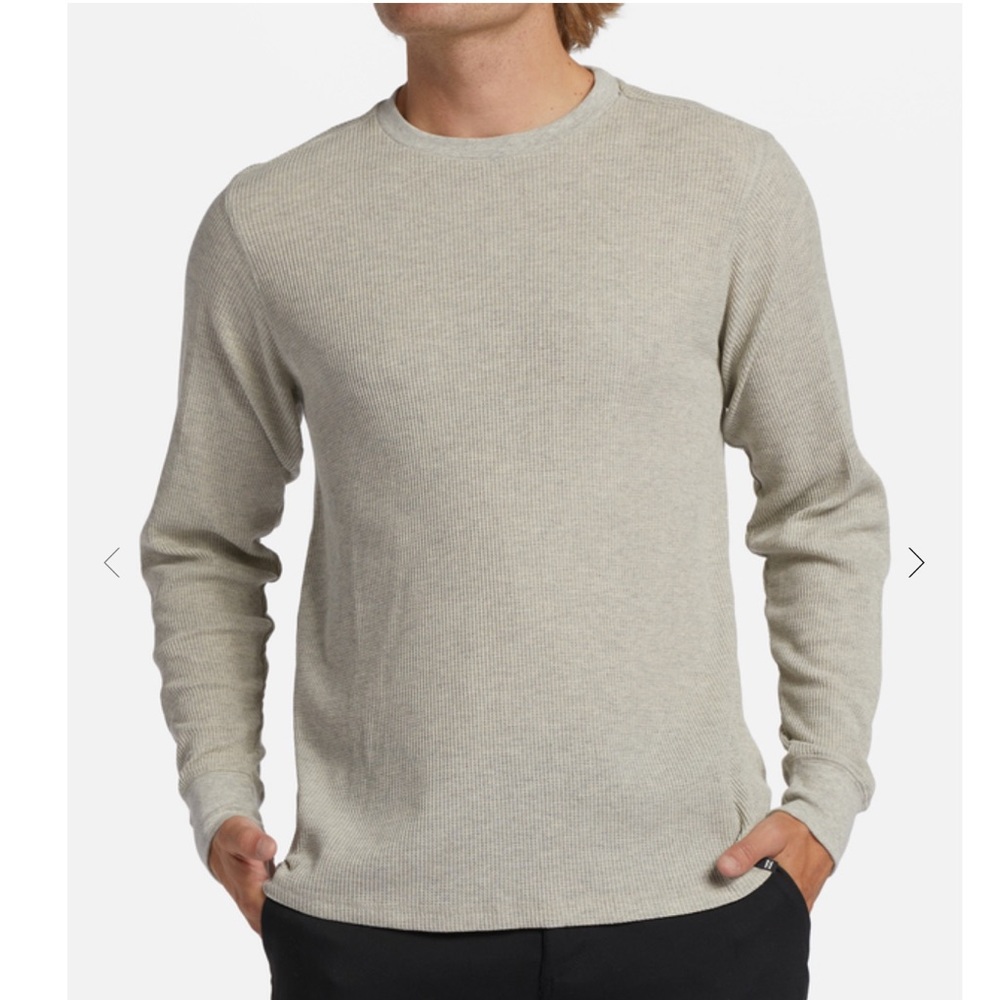 Billabong Gray Essential Longsleeve Thermal Shirt